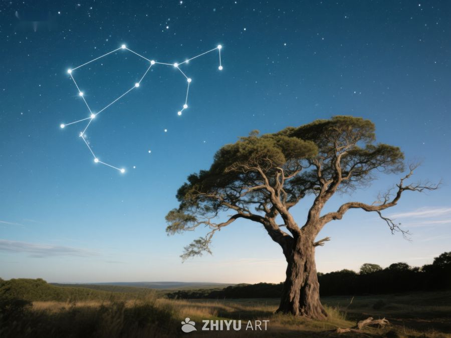 星空下的古老树木 177
