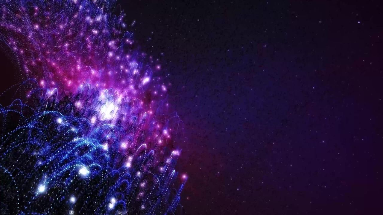 蓝紫渐变粒子