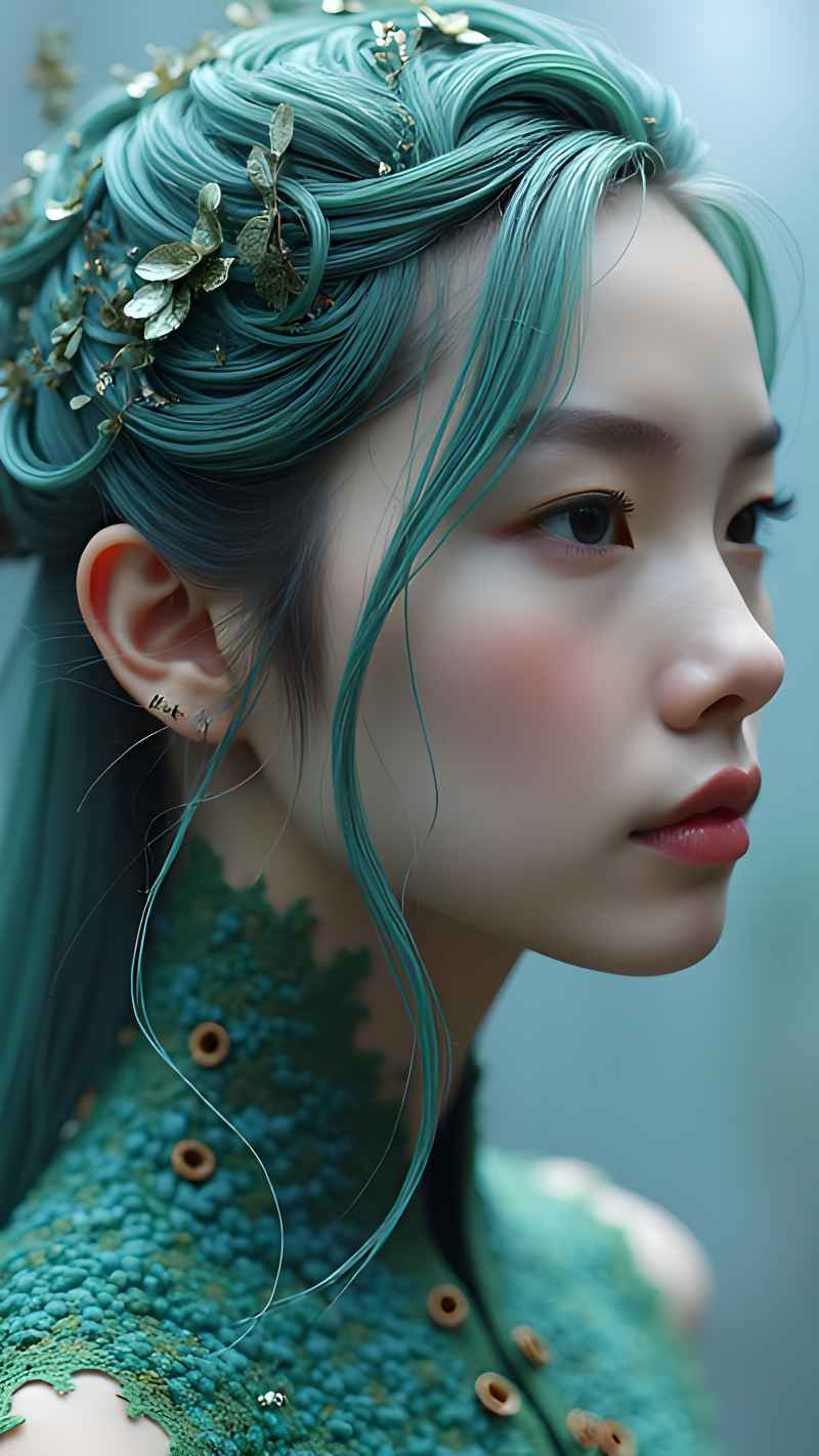 森林系列五颜六色古风艺术美女 81