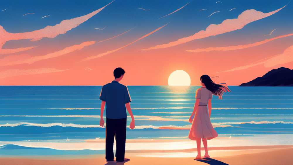 海报情侣插画