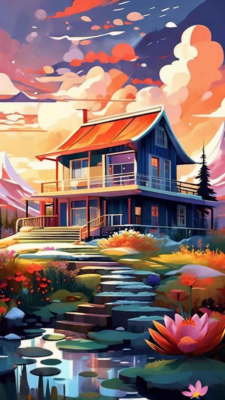 充满活力的绿洲在它的后院各种花 83