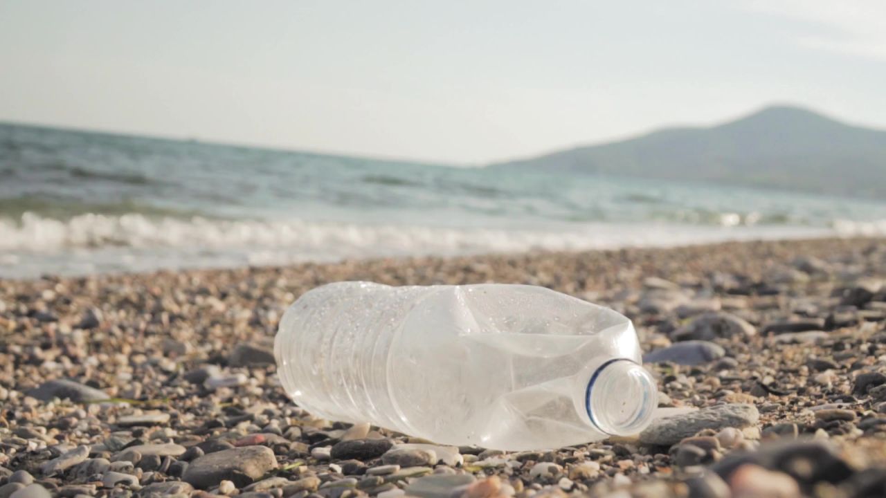 瓶垃圾废物海滩