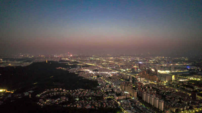 广东江门城市风光航拍图 