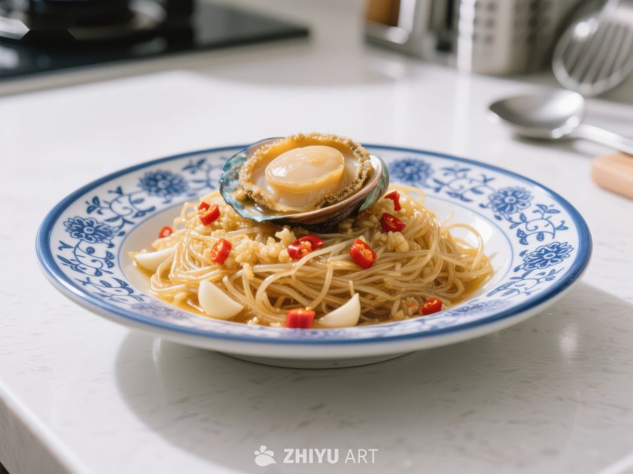 鲍鱼拌面，精致中式美食 15