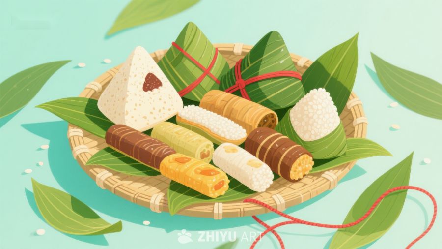 传统美食：粽子与糕点的精美展示 23
