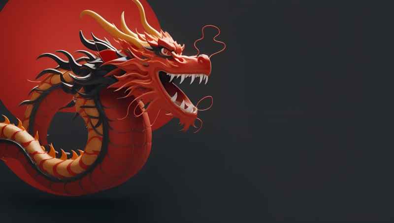 龙年，中国龙，背景图
