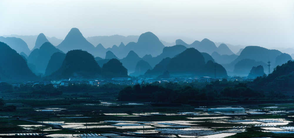 桂林阳朔乌龙泉山水画