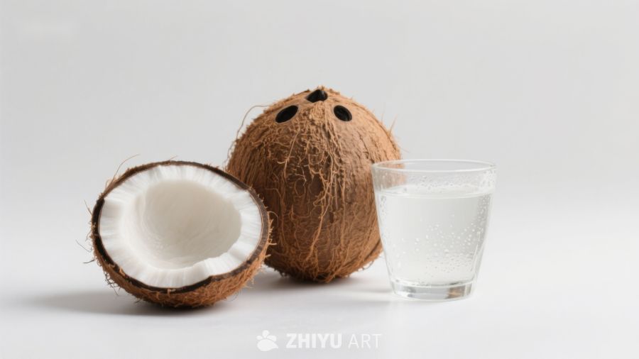 椰子与椰汁，清新自然饮品 1127