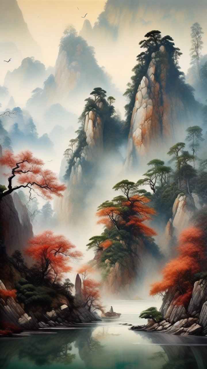山水风景插画 30