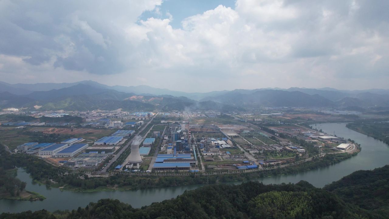  城市工业园工厂生产加工怀化高新区航拍