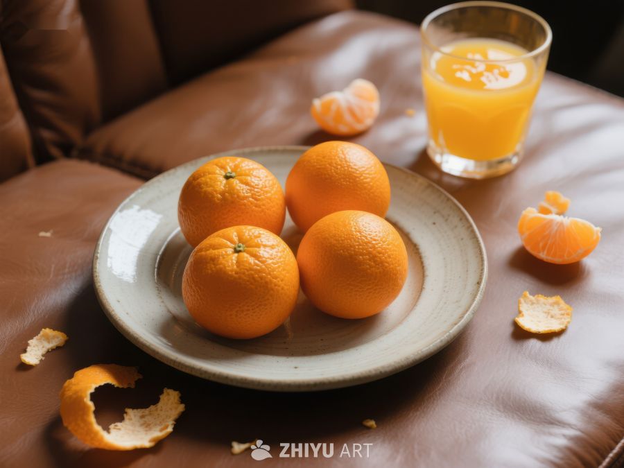 橙子与果汁：清新健康饮品 52
