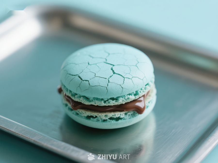 蓝绿色马卡龙特写 607