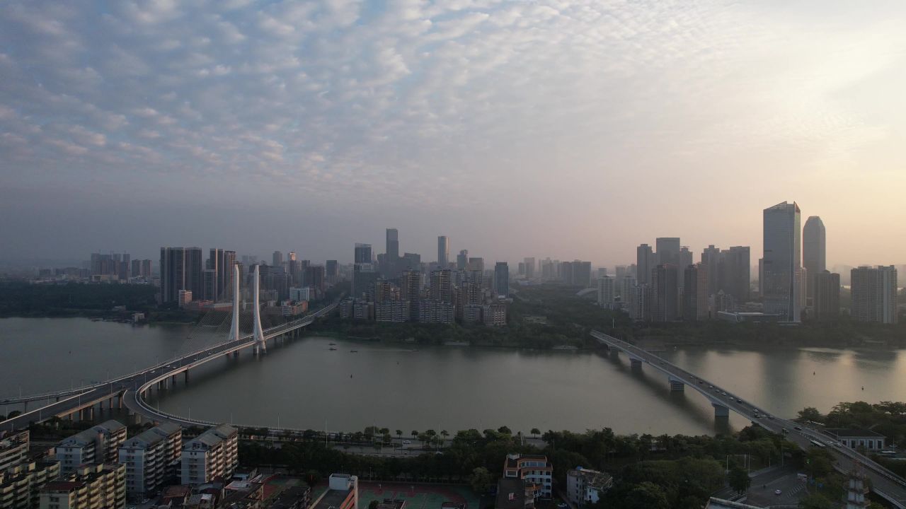 广东惠州合江大桥惠州大桥桥梁交通航拍 