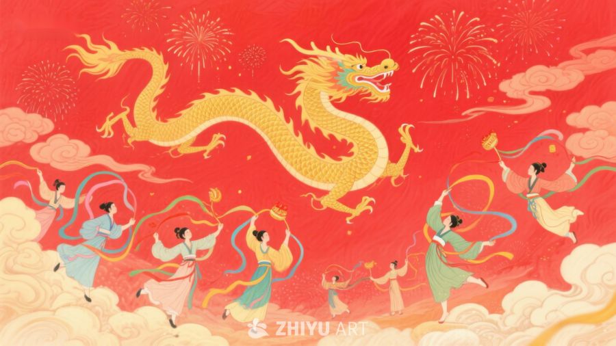 龙舞祥云，欢庆节日 68