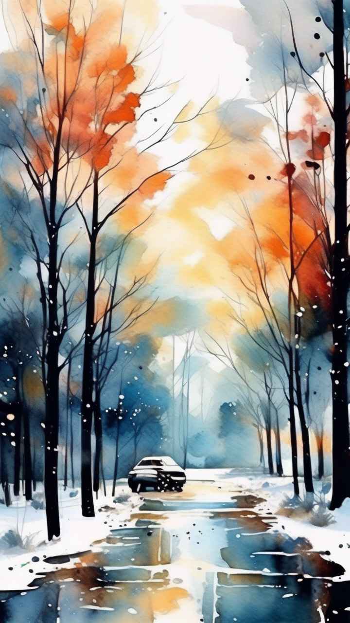 印象派抽象插画 47