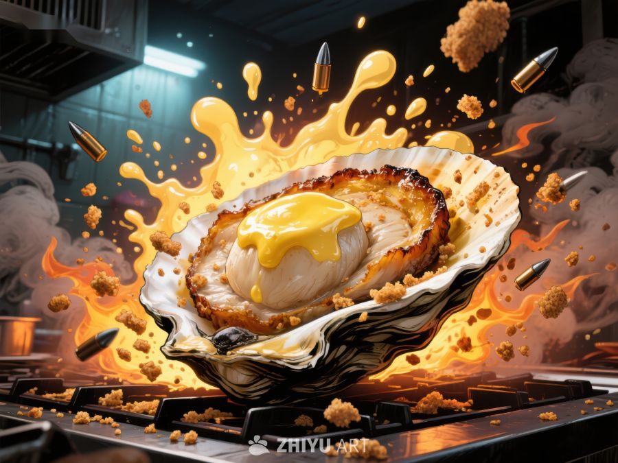 火焰中的美味牡蛎 365