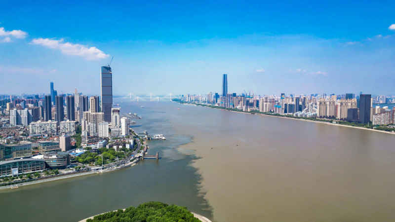 湖北武汉城市建设航拍摄影图 
