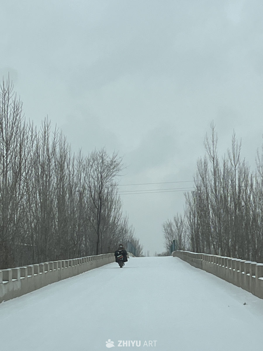 雪中独行者