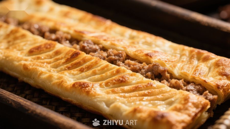 酥脆肉饼，金黄诱人
