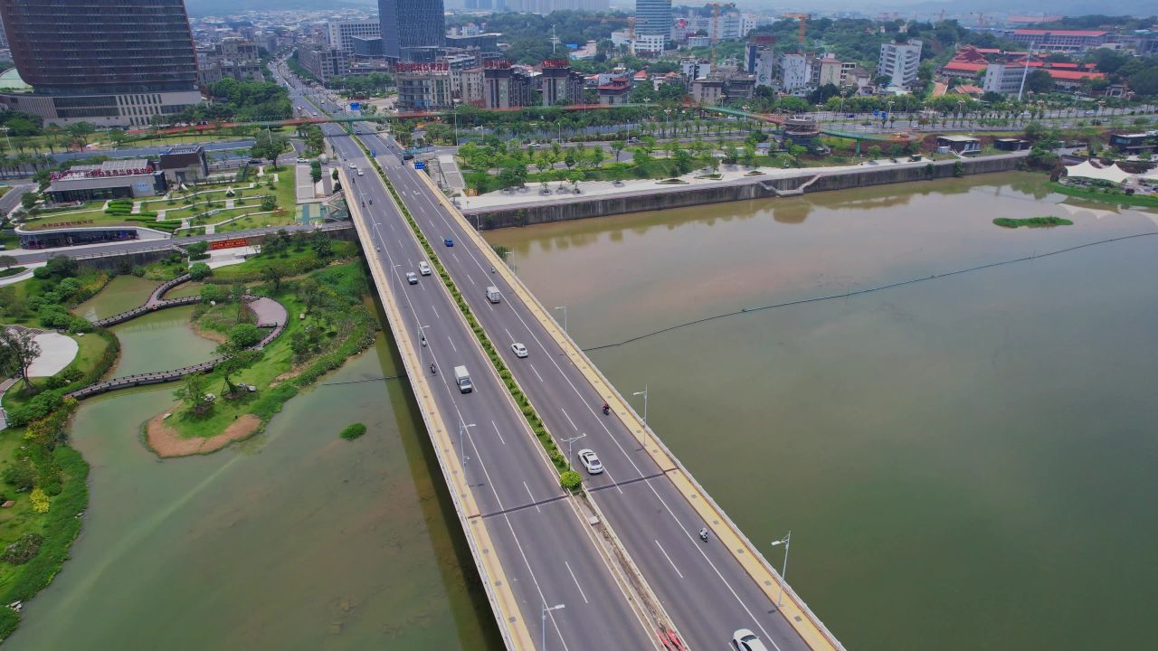 航拍漳州战备大桥景观