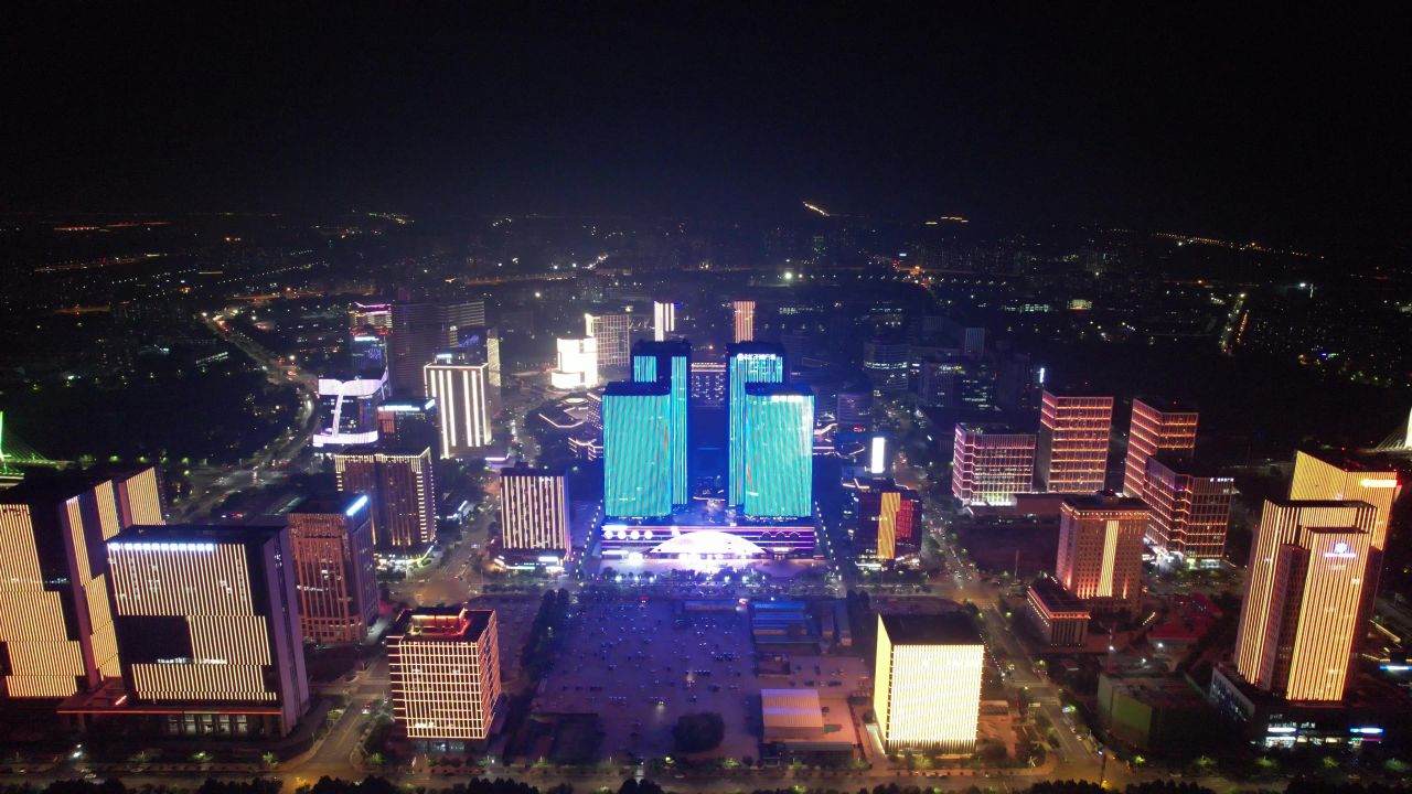 河南郑州城市风光航拍