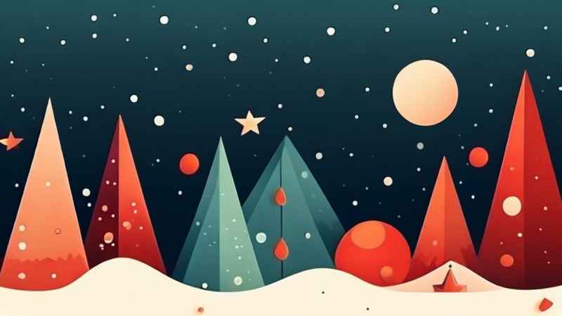 圣诞节插画背景图 71