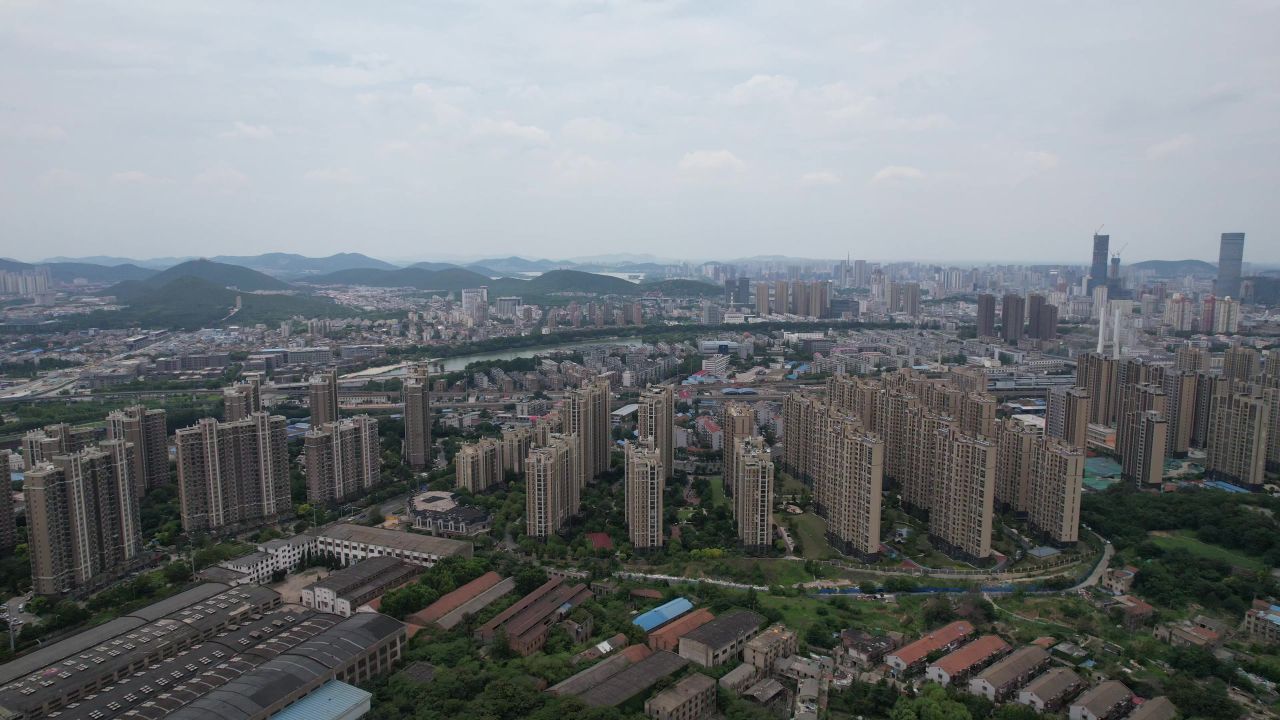 江苏徐州城市风光地标建筑航拍 
