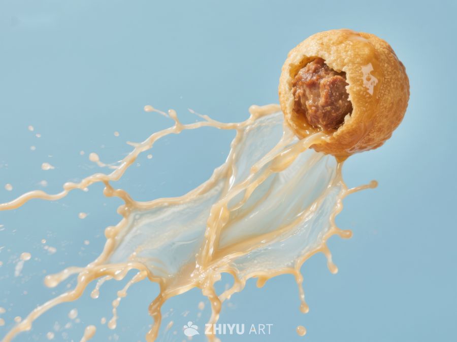 炸物碰撞液体，瞬间飞溅 1142