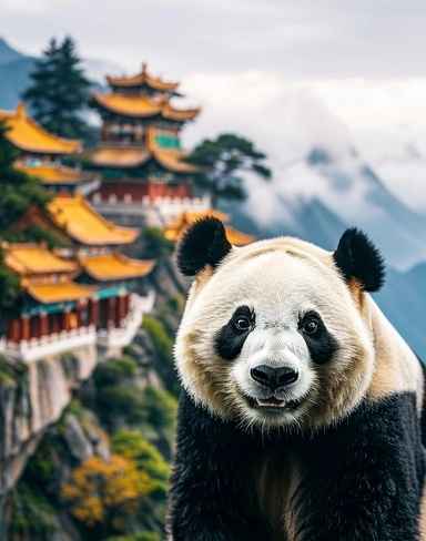 山间熊猫