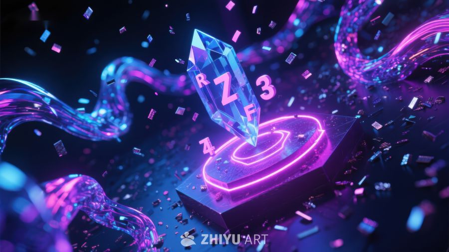 未来科技元素的抽象艺术表现 719