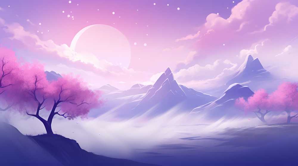 紫色唯美背景画面