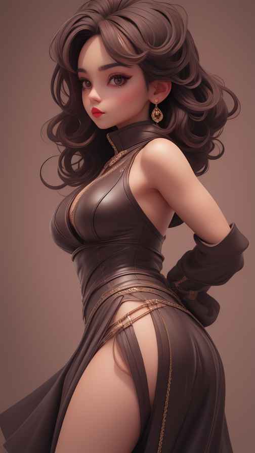 高级感女孩皮衣系列