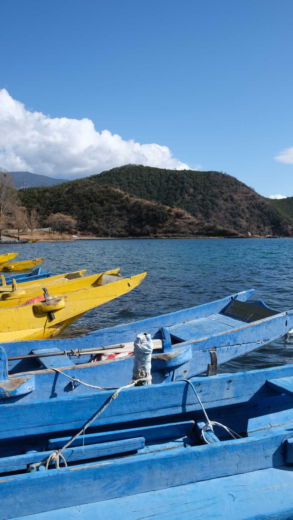 泸沽湖上
