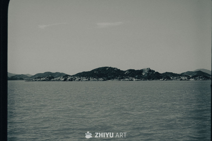 海天一色的宁静岛屿