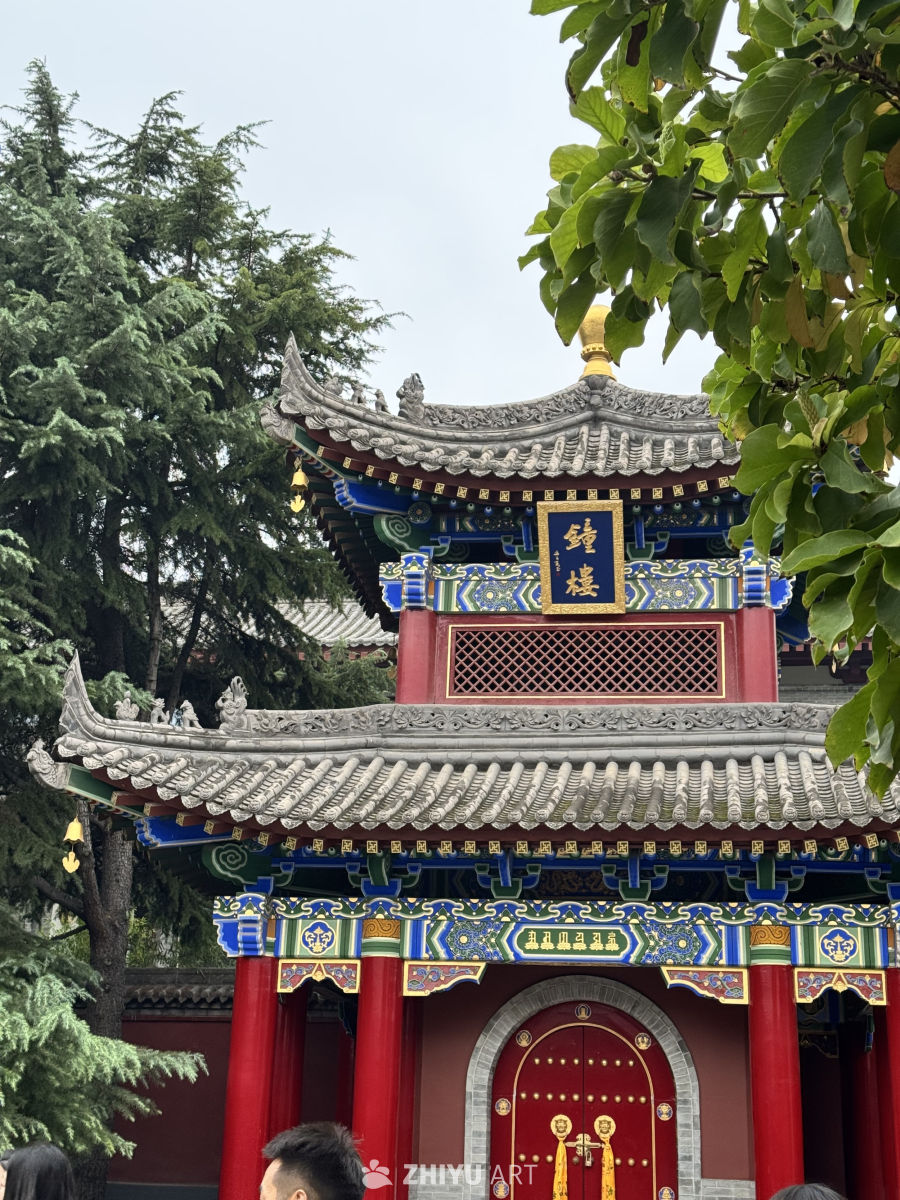 西安广仁寺 古城墙安远门 鼓楼