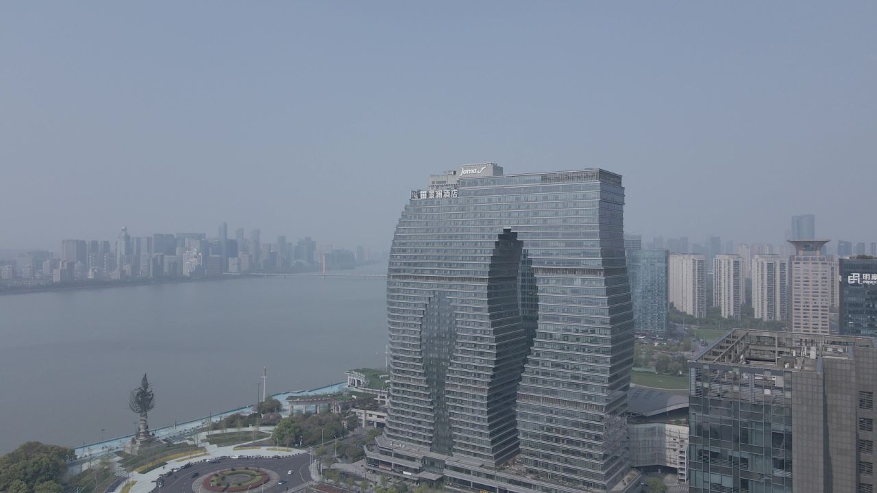 航拍-杭州-景澜酒店-城市-风景 7
