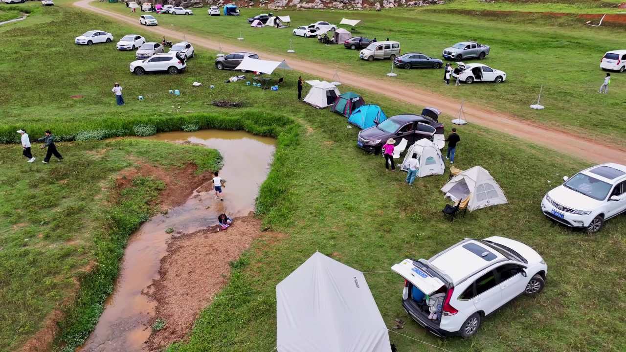 【4k合集】户外露营休闲  野餐户外烧烤