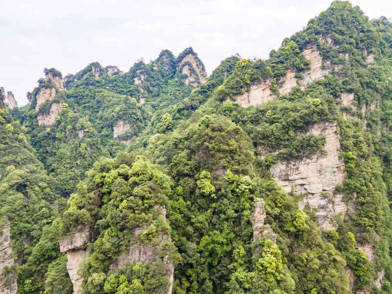 湖南张家界奇山山川 