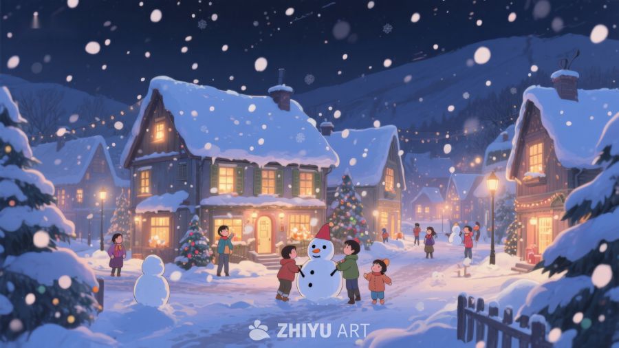 雪夜小镇，欢聚圣诞 448