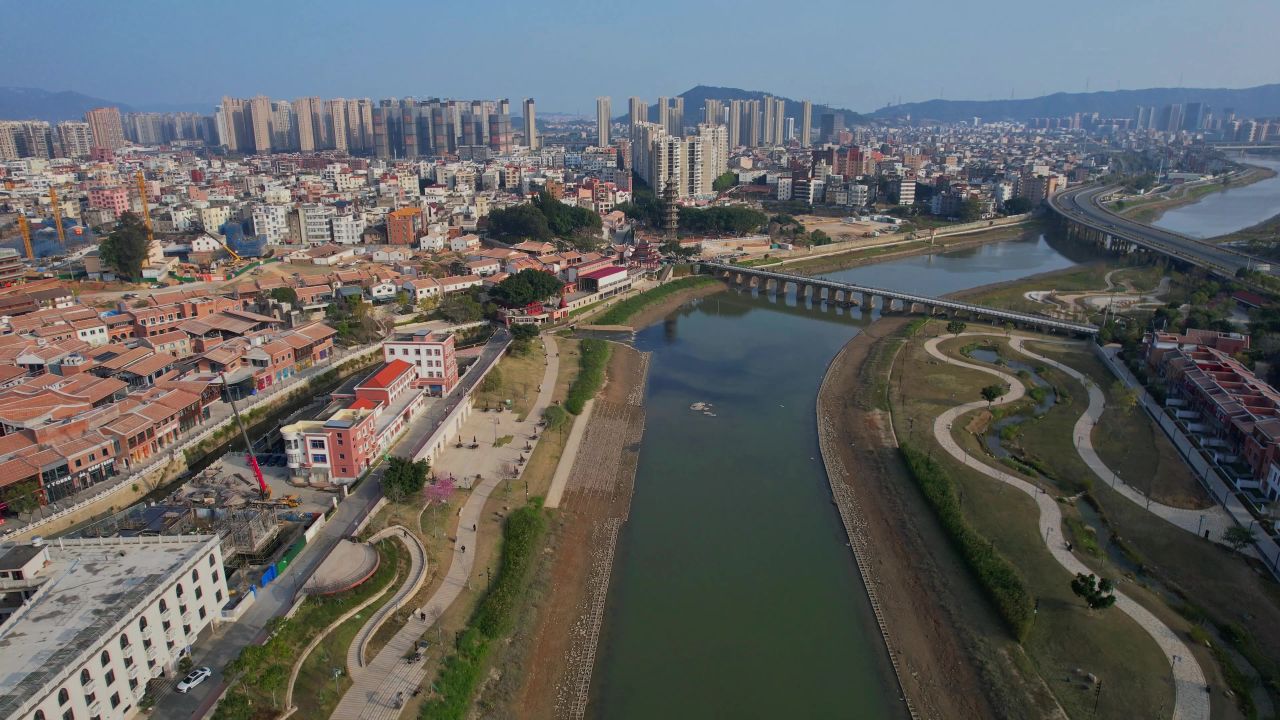 航拍福清东百利桥文化街 5