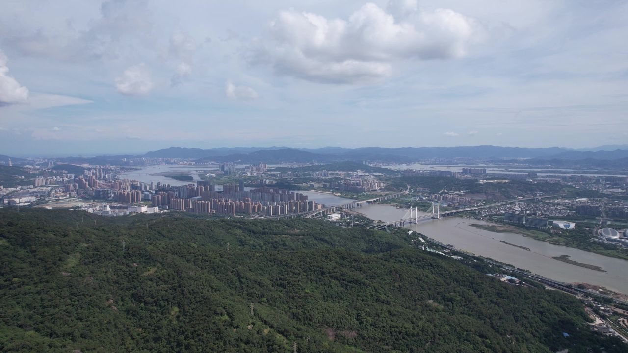 福建福州鼓山风景区航拍