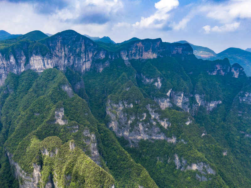 祖国壮丽山河湖南张家界山川地貌摄影图