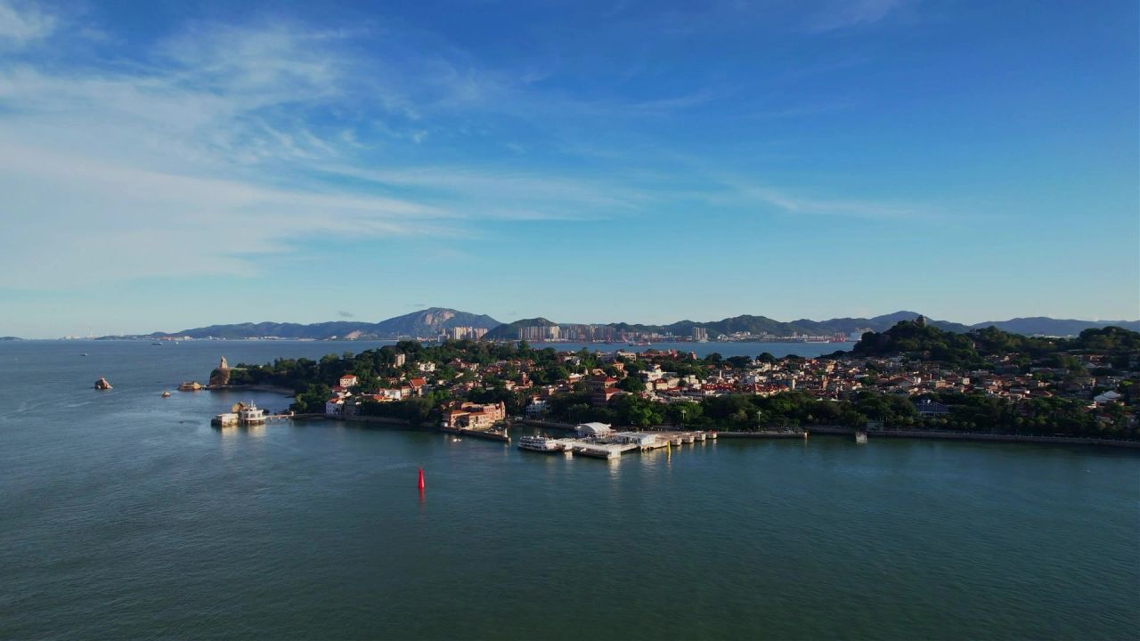 厦门航拍鼓浪屿风光