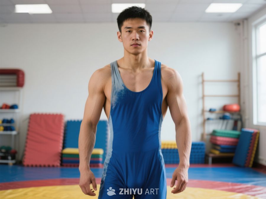 运动员在健身房准备比赛 253