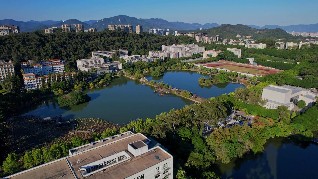 航拍福建农林大学景观