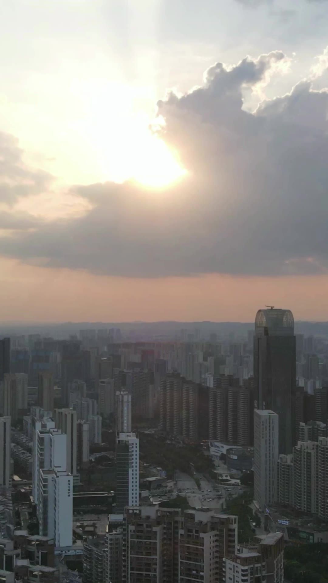 江西赣州赣江风光延时摄影 