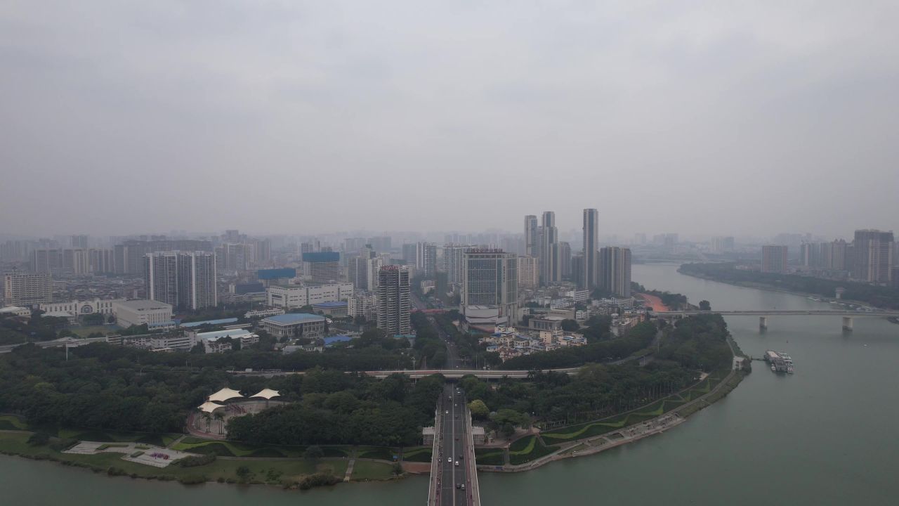 广西南宁城市风光航拍