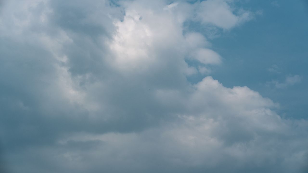 蓝天白云天空乌云天气象风云变幻