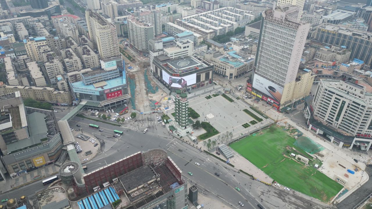 河南郑州城市风光航拍