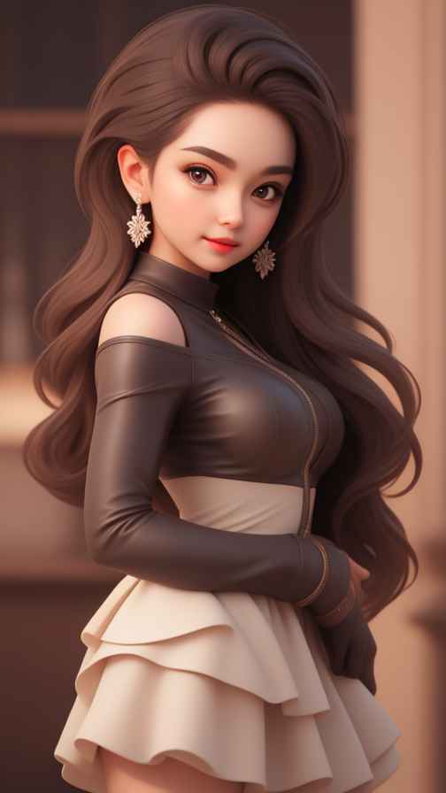 高级感女孩皮衣系列